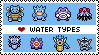 Water Pokemon Stamp