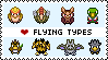 Flying Pokemon Stamp by depp