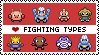 Fighting Pokemon Stamp