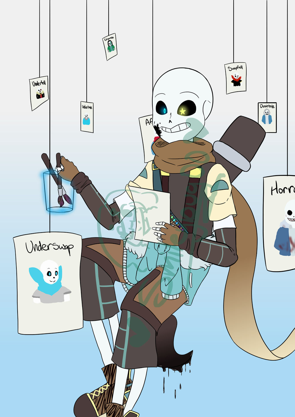 Ink Sans by Smileybug00 on DeviantArt