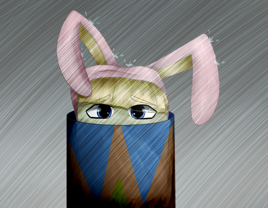 Popee in the rain