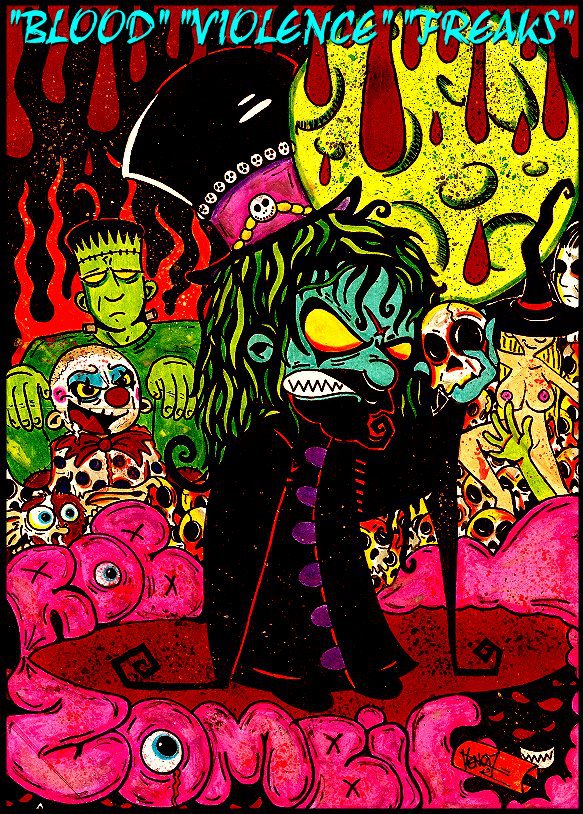 rob zombie art wallpaper