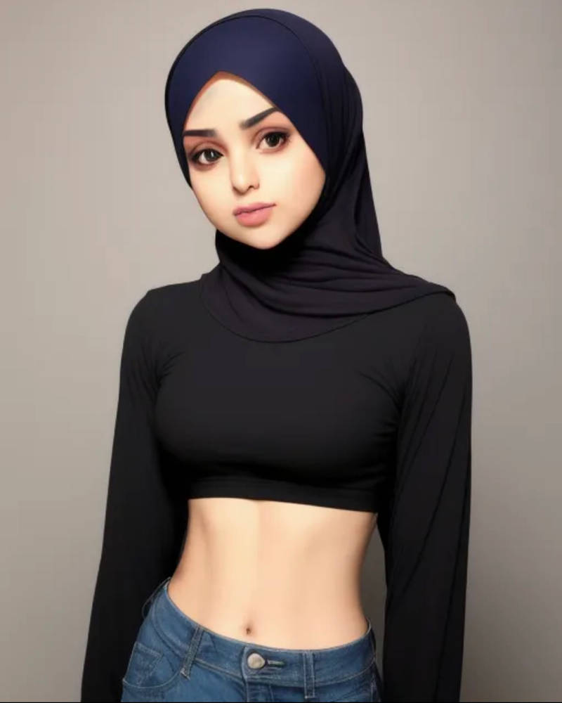 crop hijab