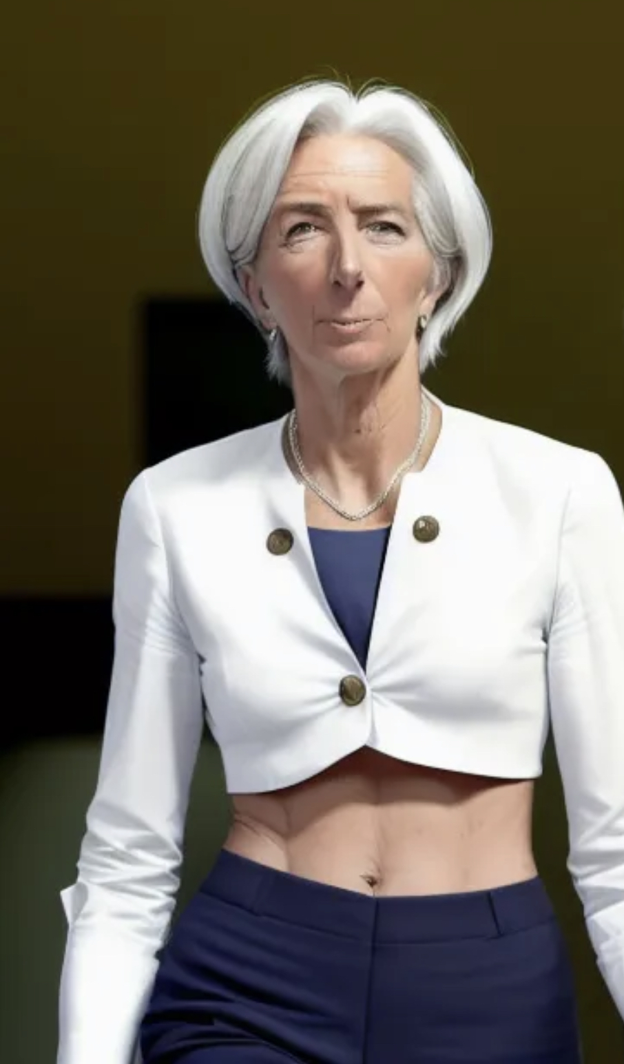 Christine Lagarde In Crop Top Suit By Sirvol On DeviantArt christine-lagarde-in-crop-top-suit-by-sirvol-on-deviantart