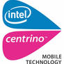 Intel Centrino logo with the current Intel logo