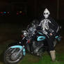 Phantomus on a motorcyle