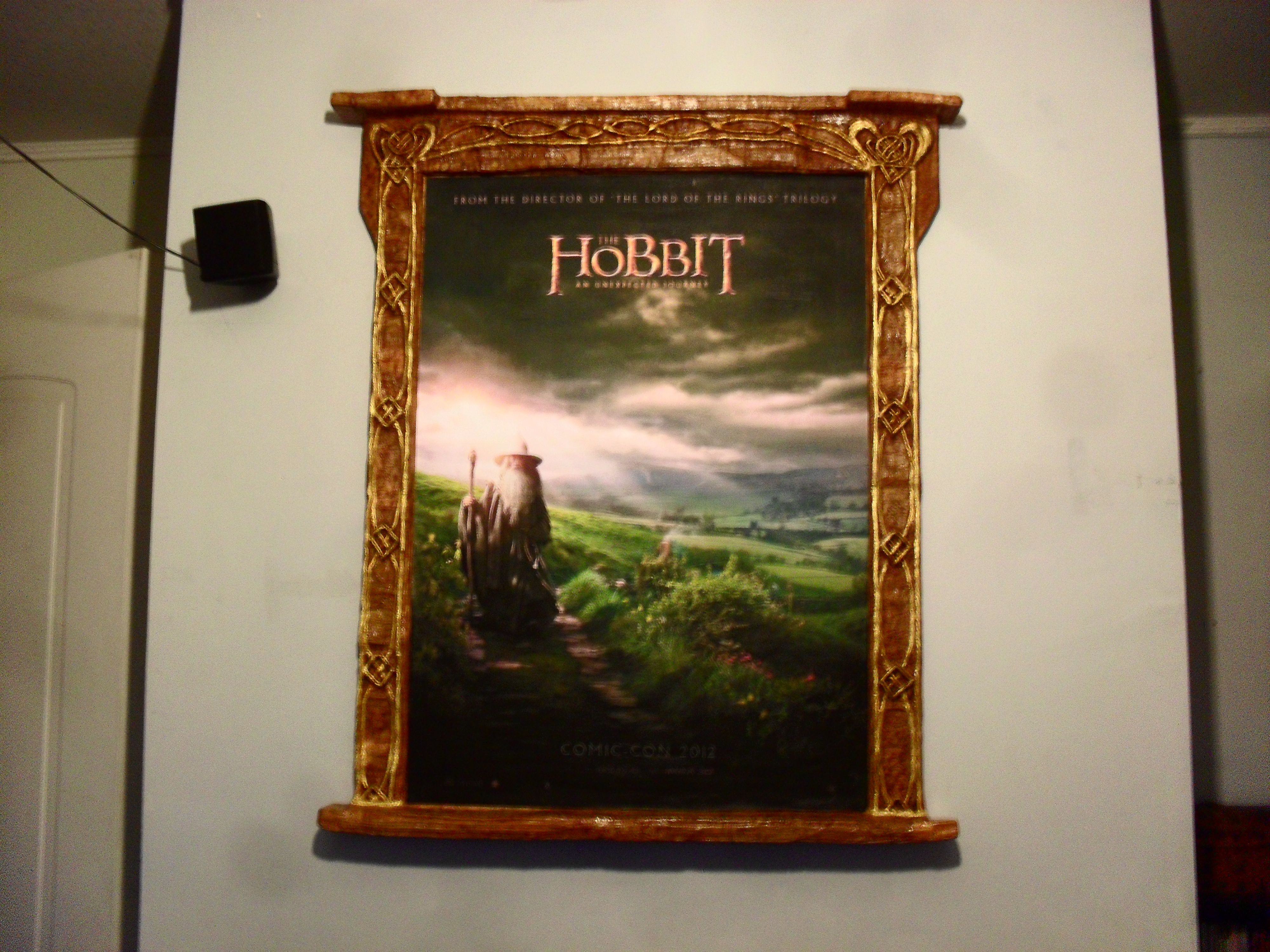 The hobbit poster frame finished!