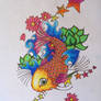 koi fish tattoo design