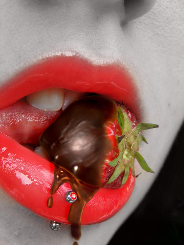 Chocolate lips