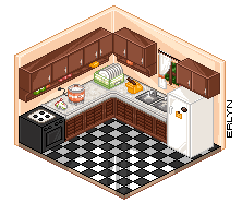 Isometric Kitchen by lyxven on DeviantArt