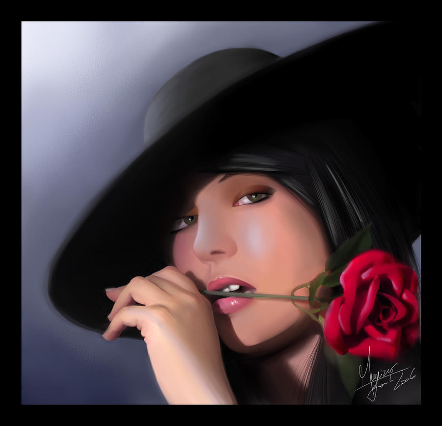Lady red rose by MaoUndo on DeviantArt