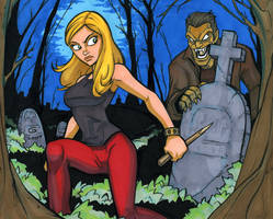 Buffy 11x14 marker colored