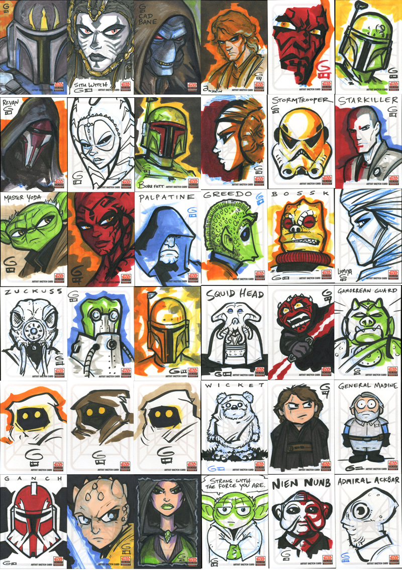 SWG5 Sketch Cards: Misc.