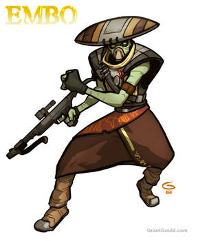 Draw EMBO from The Clone Wars