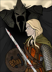 LOTR: Eowyn vs. the WitchKing by grantgoboom