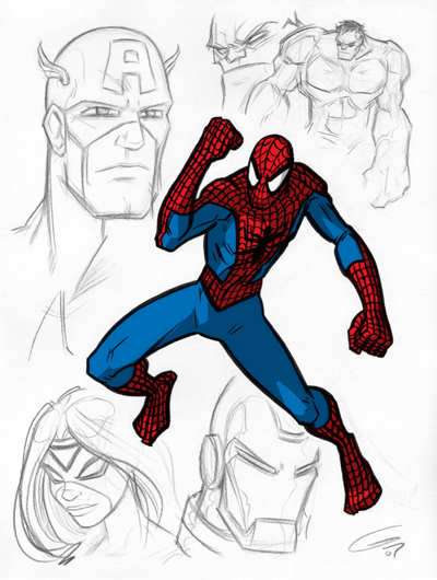 Marvel Character Sketches 2 by grantgoboom on DeviantArt