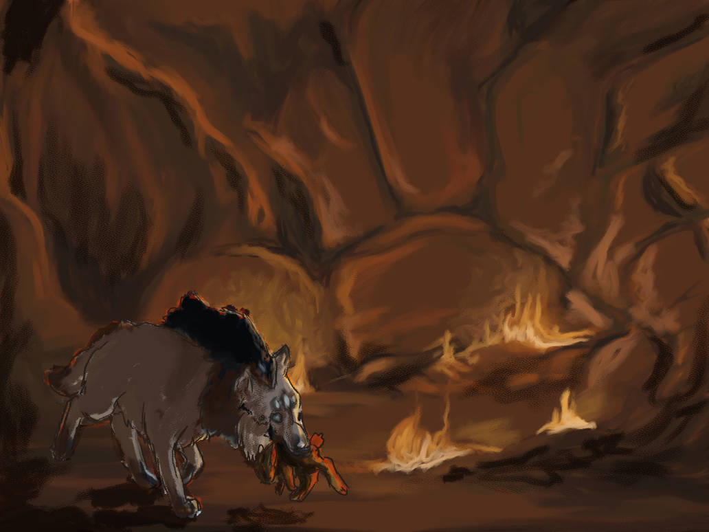 Pyromancer Rabbit Getting the Fire Rabbits Out of Fire Cave by AzureGryphon on DeviantArt