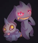 banette and shuppet by Azurane