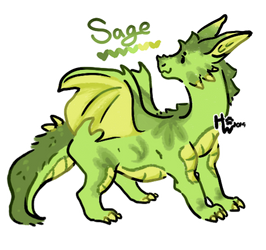 Sage Dragon Adopt - Open [Herb Batch 1]