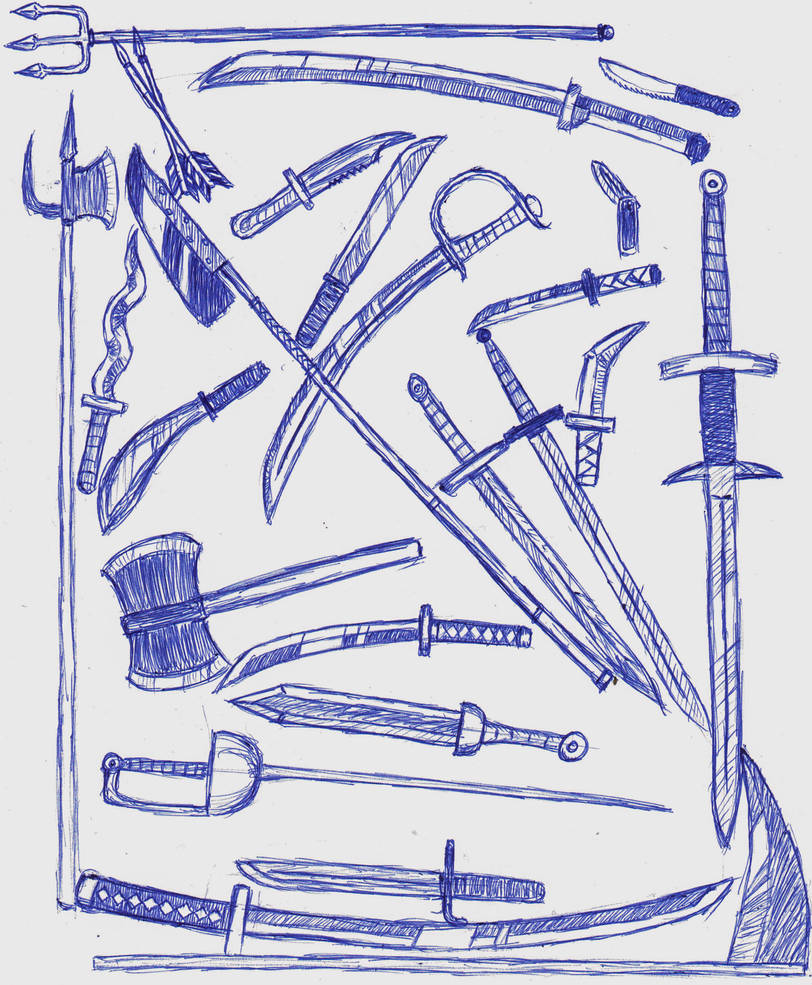 A Collection of Sharp, Pointy Things by StrayanPhoenix on DeviantArt