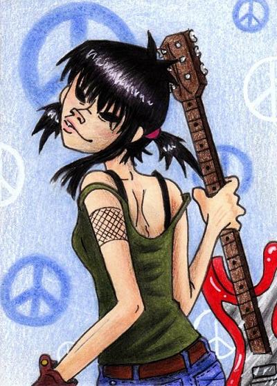 Adult Noodle- GoRiLLaZ Card 2.