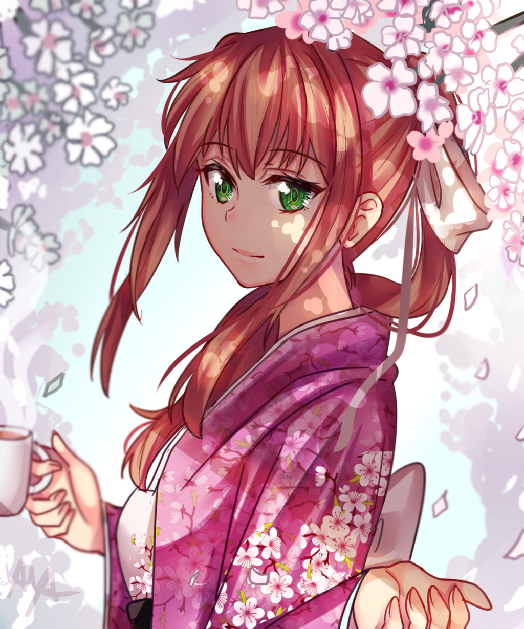 Monika in Yukata (DDLC)