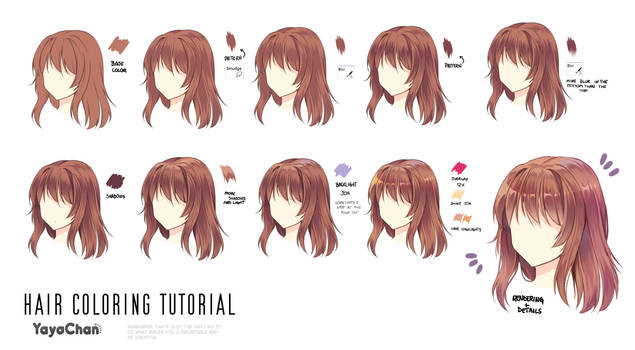 Hair Coloring Tutorial by Yaya Chan