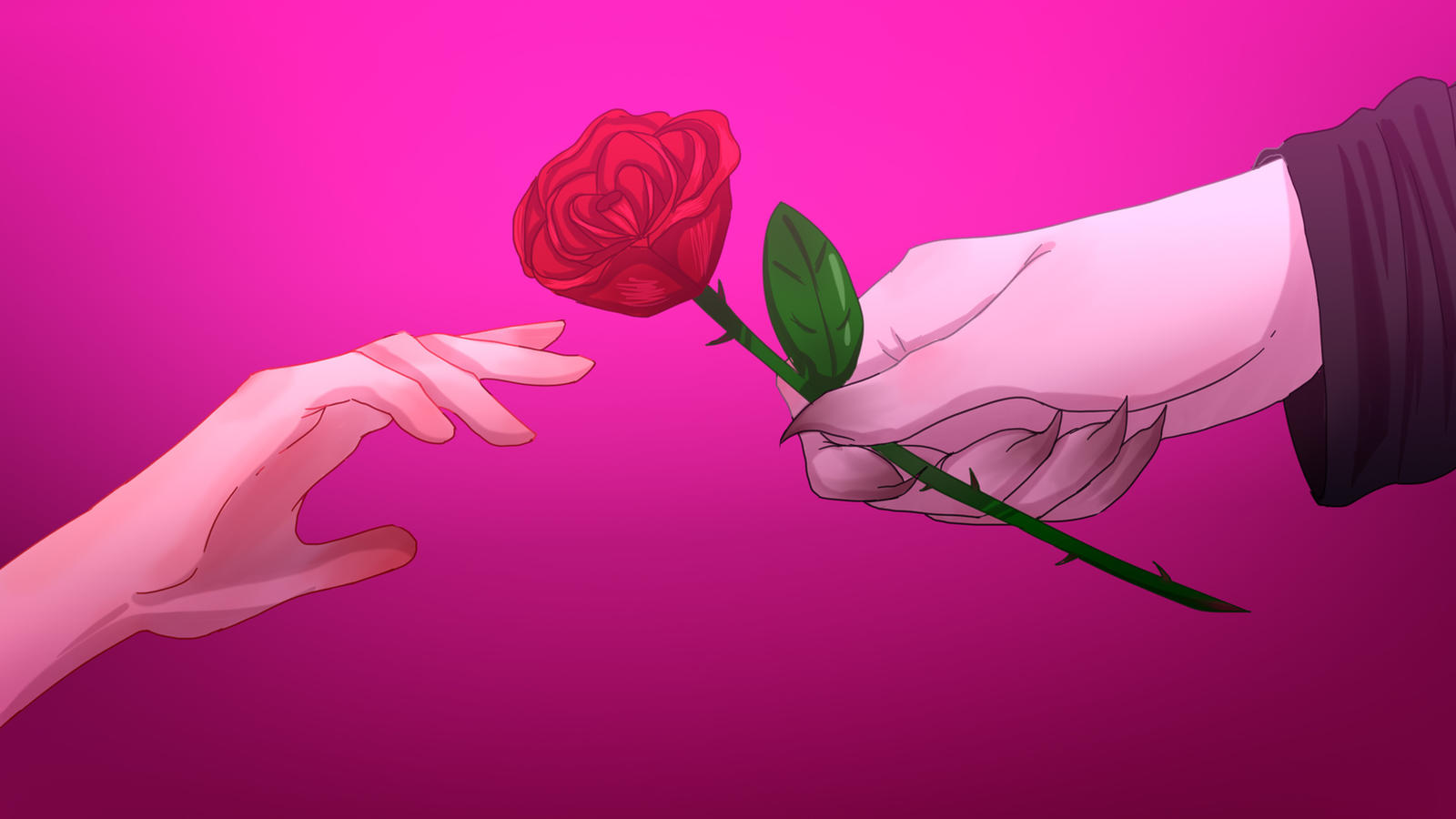 Offenderman With Roses THE ROSE (FREE SCREEN BACKGROUND -OFFENDERMAN-) by katty-chan-owo on ...
