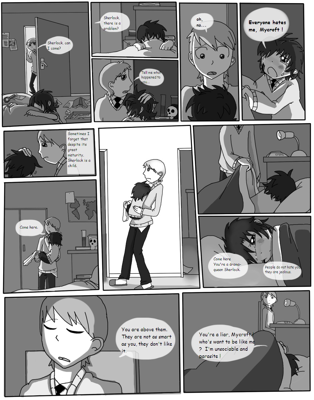 Sherlock's childhood's page 5 english version.