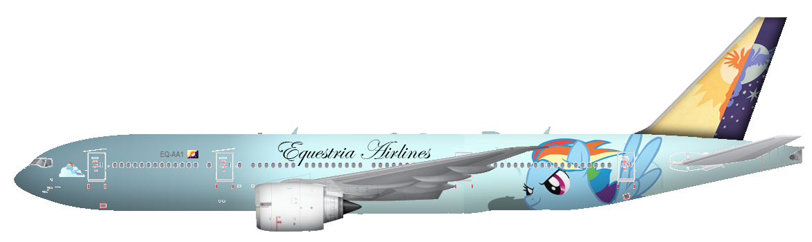 Equestria Airlines Livery by FadhilPF on DeviantArt