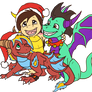 Chibi Xmas Dragons