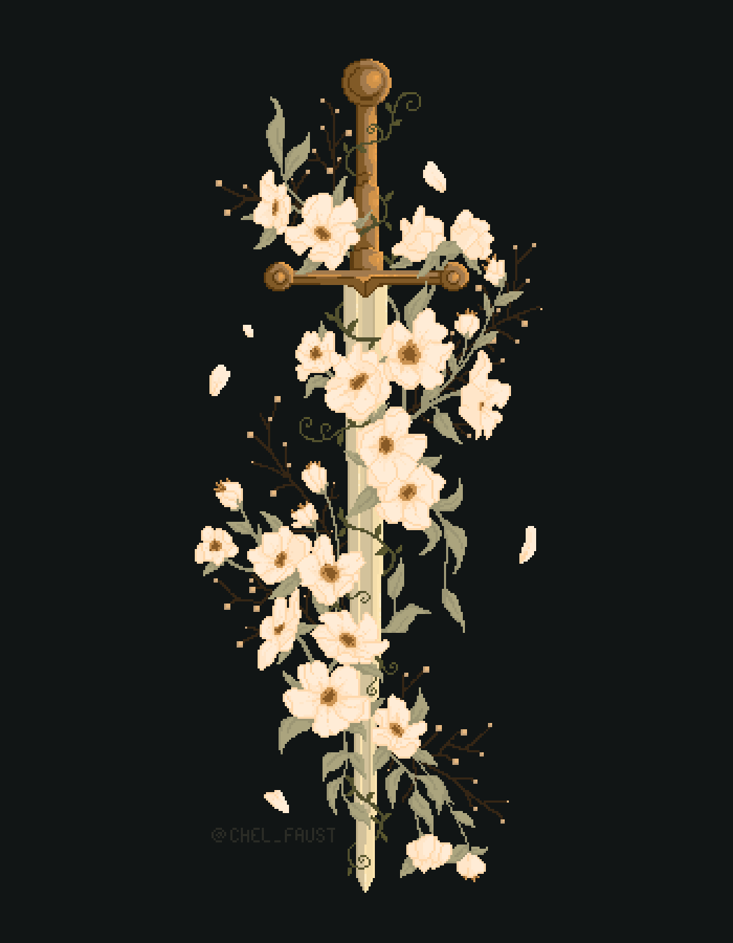 Flower Sword by chelseafaust on DeviantArt