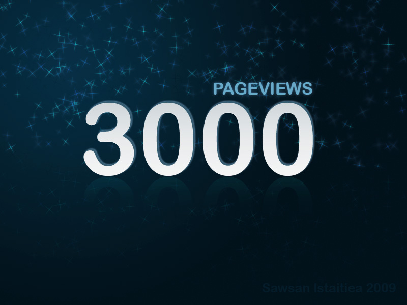 Thank you 3000 Pageviews