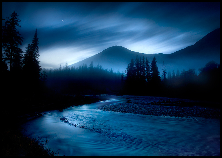 Blue River Night by MarcAdamus on DeviantArt