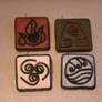 Avatar Bending Symbol Pins