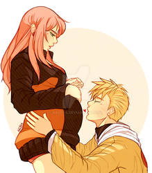 Narusaku: Proud parents