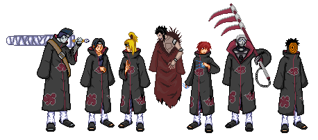 akatsuki pixel art - Roblox