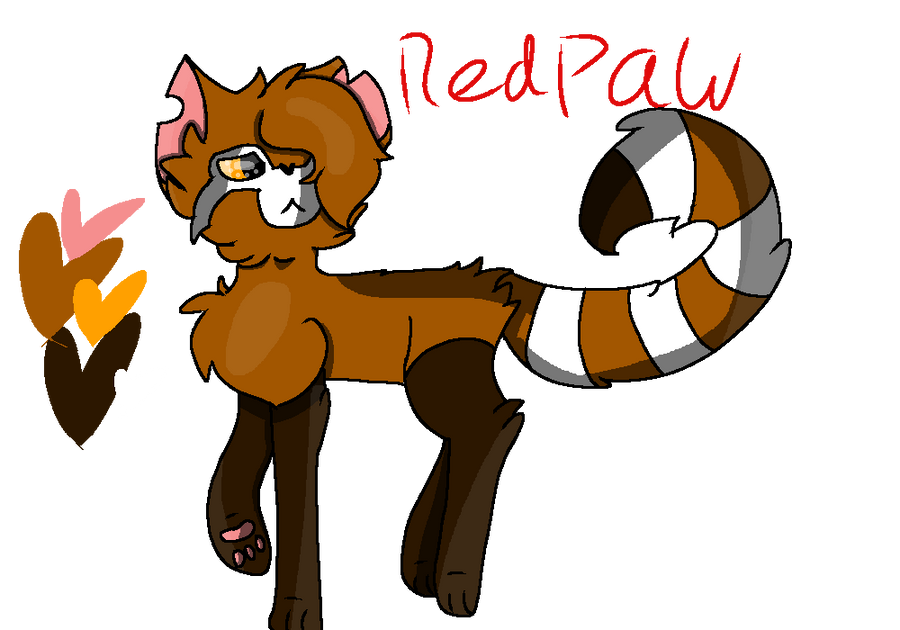 Redpaw ( Honey and White's daughter) by PaintedGems Redpaw ( Honey and White's daughter) by PaintedGems