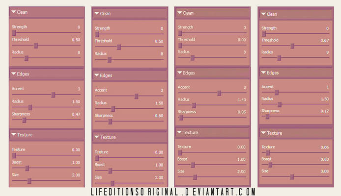 My Topaz clean settings