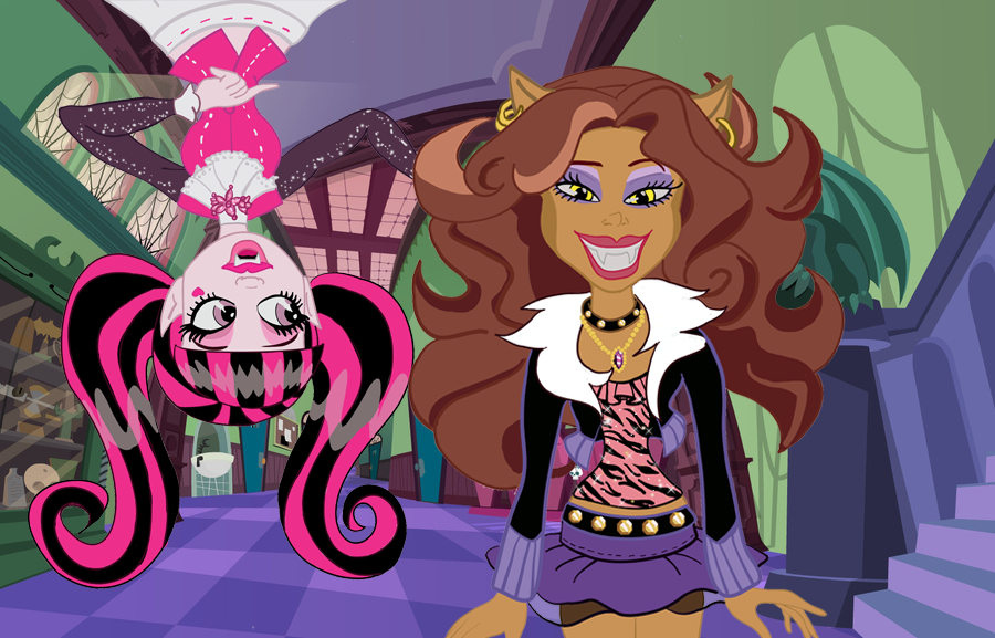 Clawdeen shop and draculaura