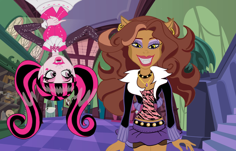 Monster High -Clawdeen And Draculaura Drawed by Me