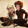 Hiccup and Astrid - New suits