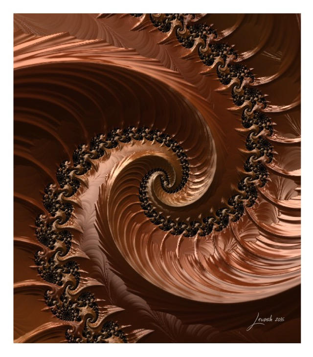 Chocolate Swirl Fractal by 12CArt