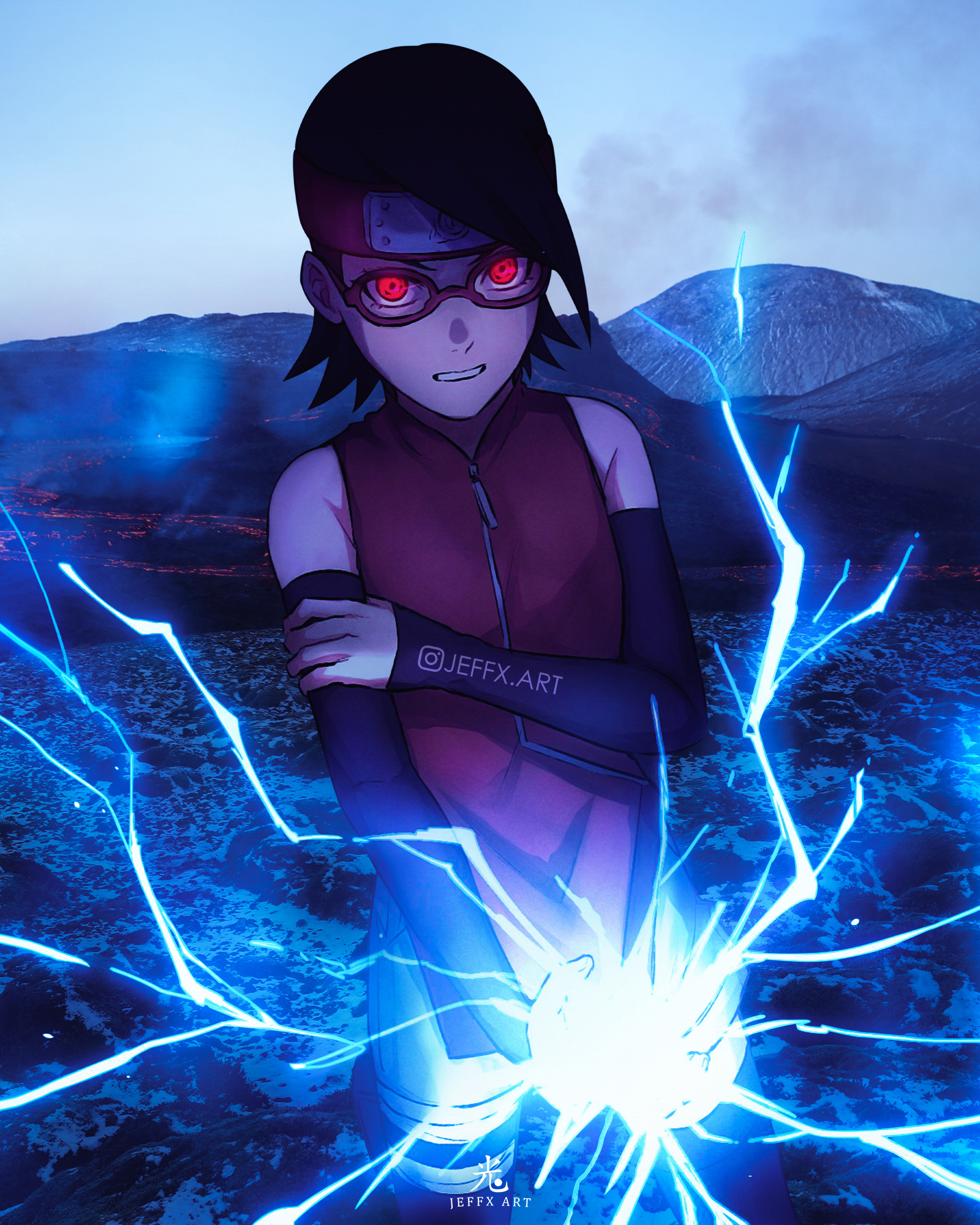 Uchiha Princess #uchihasarada #saradauchiha #sarada #uchiha #fanart