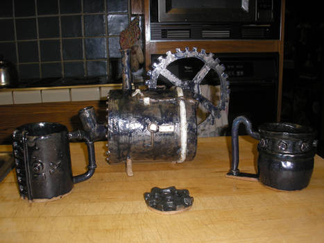Steam Punk Tea Set