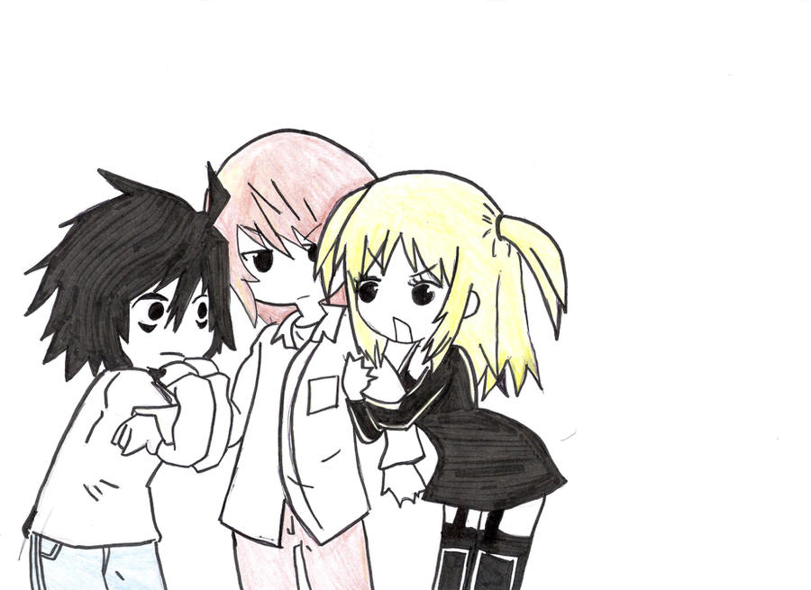 L, LIGHT, MISA by iDavidElric on DeviantArt