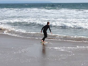 Pic of me skimboarding