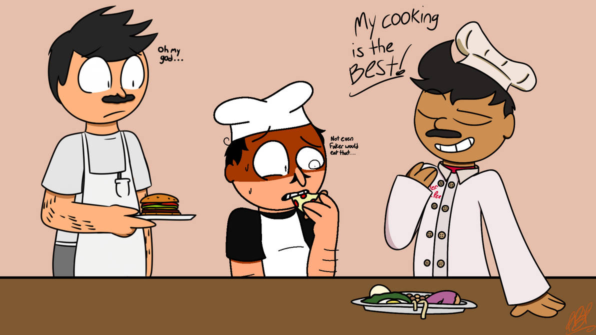 Three chefs having lunch by Pinkbunnypro77 on DeviantArt