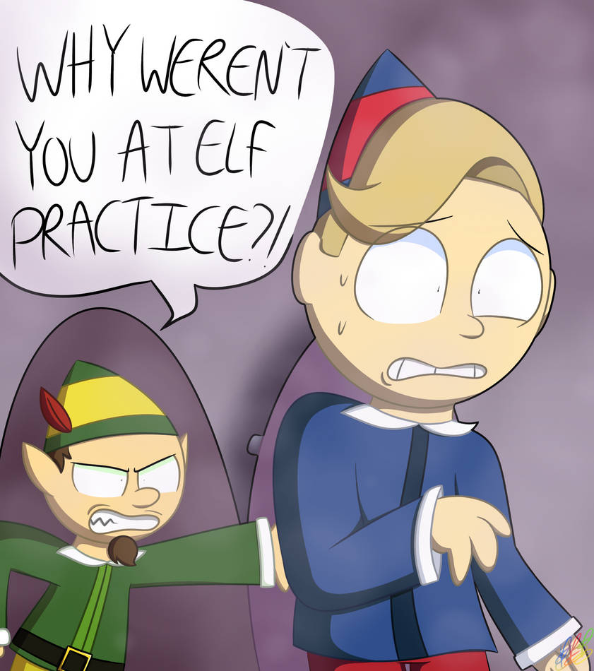 Elf Practice (Redraw 2023) by Pinkbunnypro77 on DeviantArt
