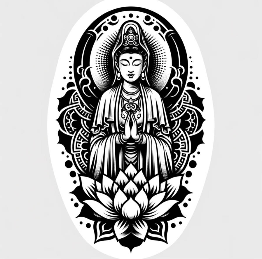 Kuan Yin Tattoo by kliester on DeviantArt